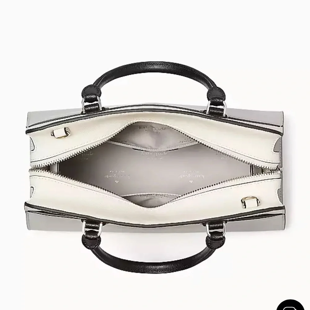 Kate Spade Madison Colorblock Saffiano Leather Medium Satchel
Platinum Grey
NWT - Picture 5 of 16